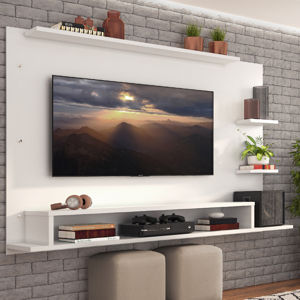 Panel para Tv hasta 60 Pulgadas Madesa Alfa Blanco.