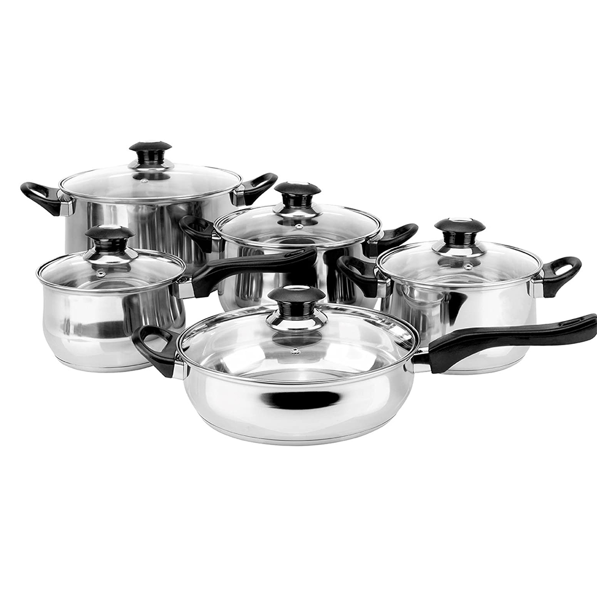 [8429113110291] BATERIA DE COCINA 10 PIEZAS FAMILY ACERO INOX MAGEFESA