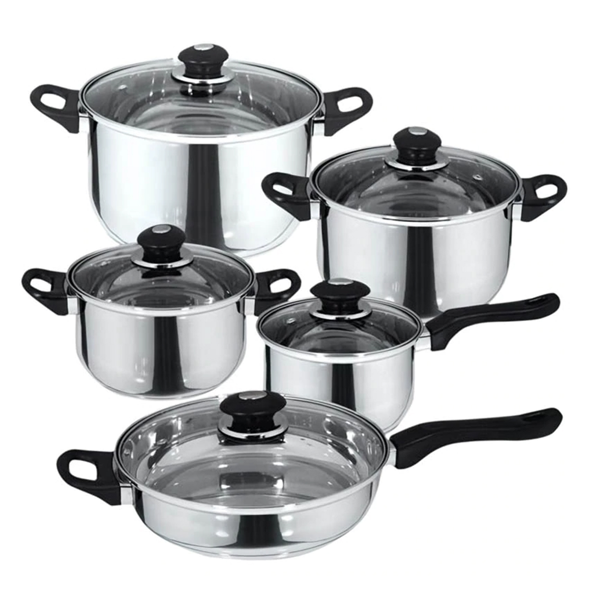 [8429113110291] BATERIA DE COCINA 10 PIEZAS FAMILY ACERO INOX MAGEFESA