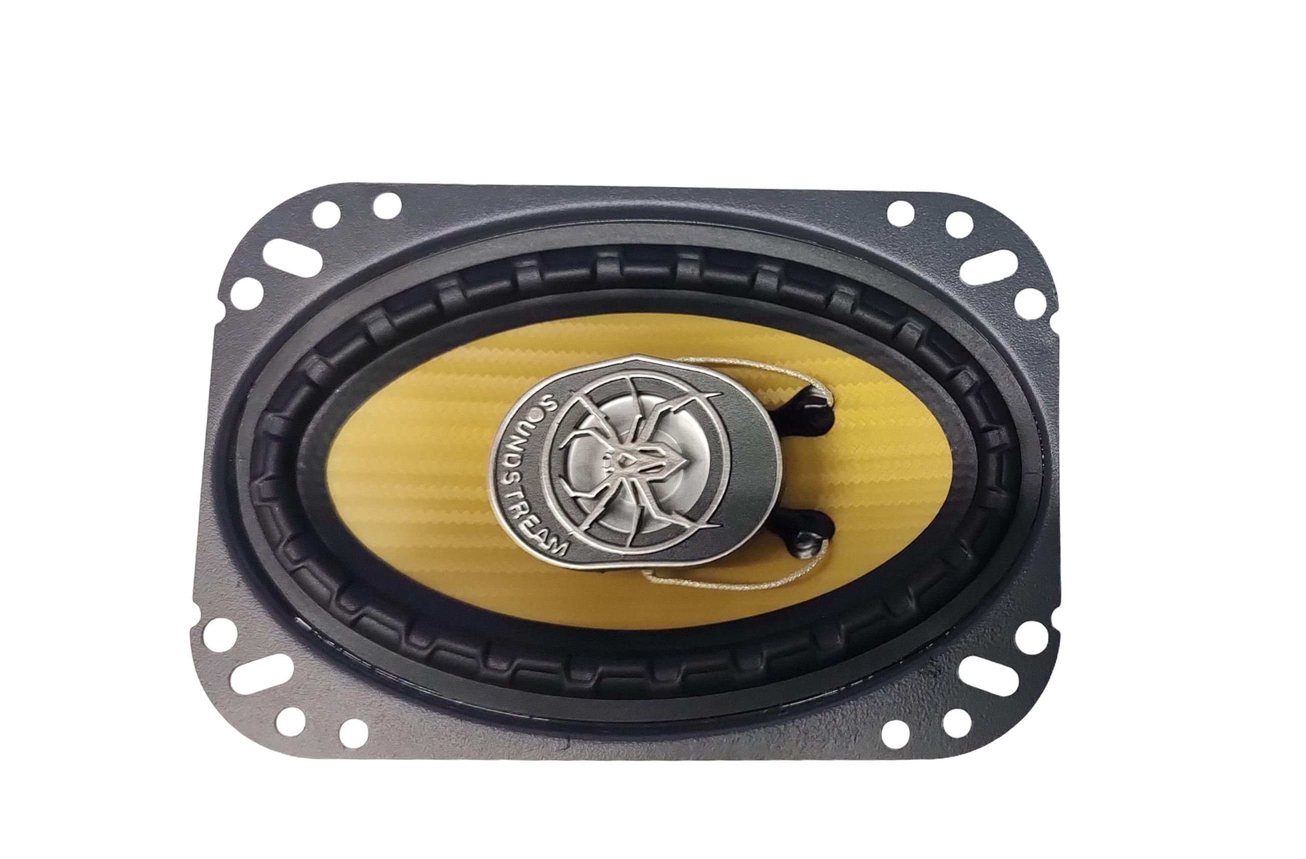 Bocinas Coaxiales SOUNDSTREAM PRO-460 110w Rms 4X6 Pulgadas 4 Ohms 2 Vías Cono Fibra de Carbono IMPP.