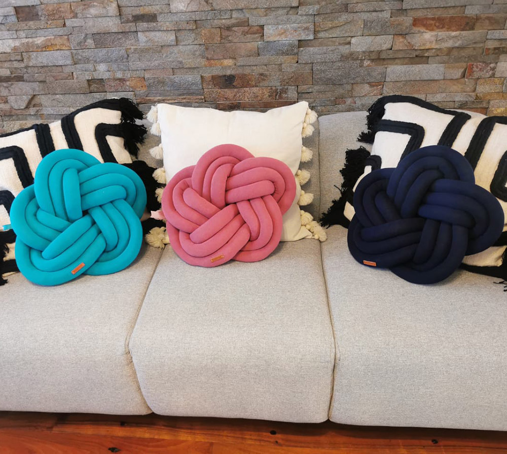 Cojin Nudo Estrella Decorativo Recámara, Salas, Sillas