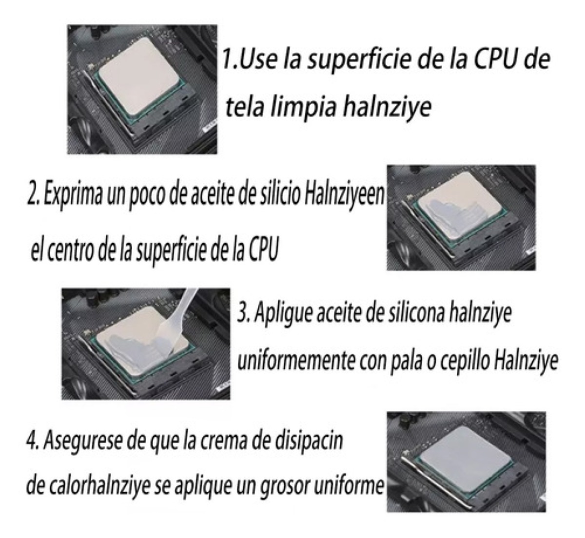 Pasta Térmica Gris 10gr Halnziye Hy510 Para Ps5,xbox,led,gpu
