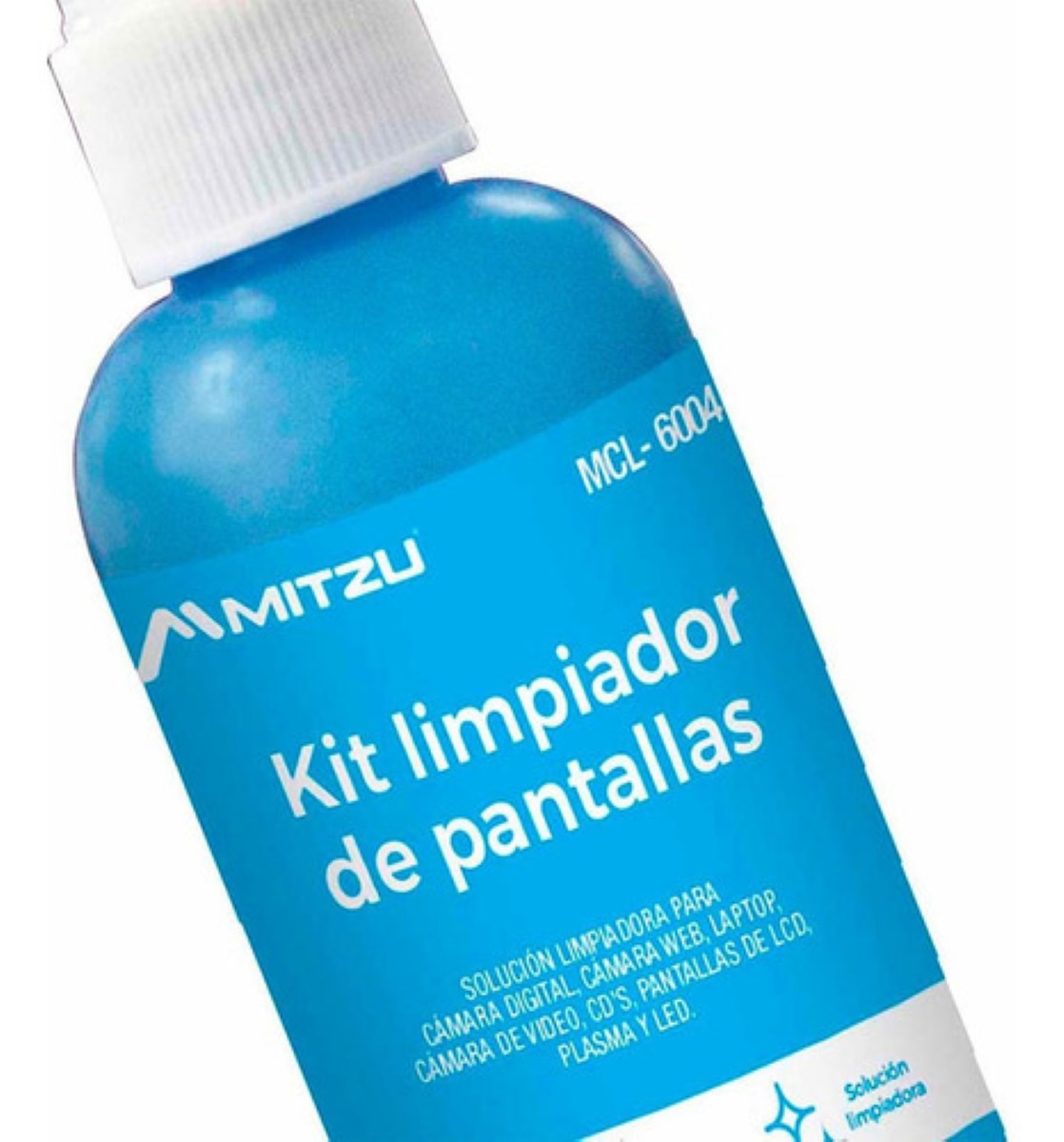 Kit Limpiador Para Pantallas Paño Liquido Y Cepillo Mcl-6004