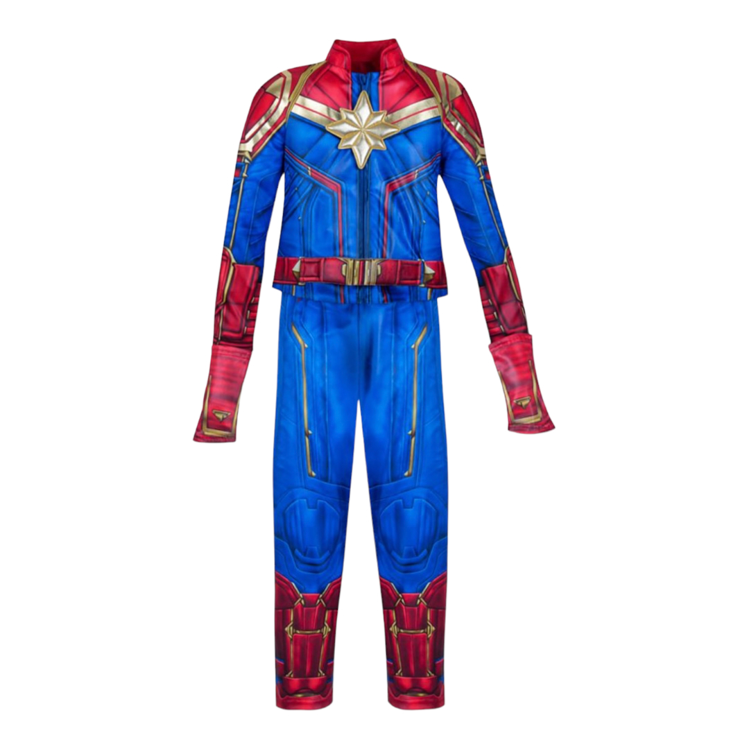 Disfraz Traje Capitana Marvel Original 2 Pzas Infantil Colsplay Talla 4 años.