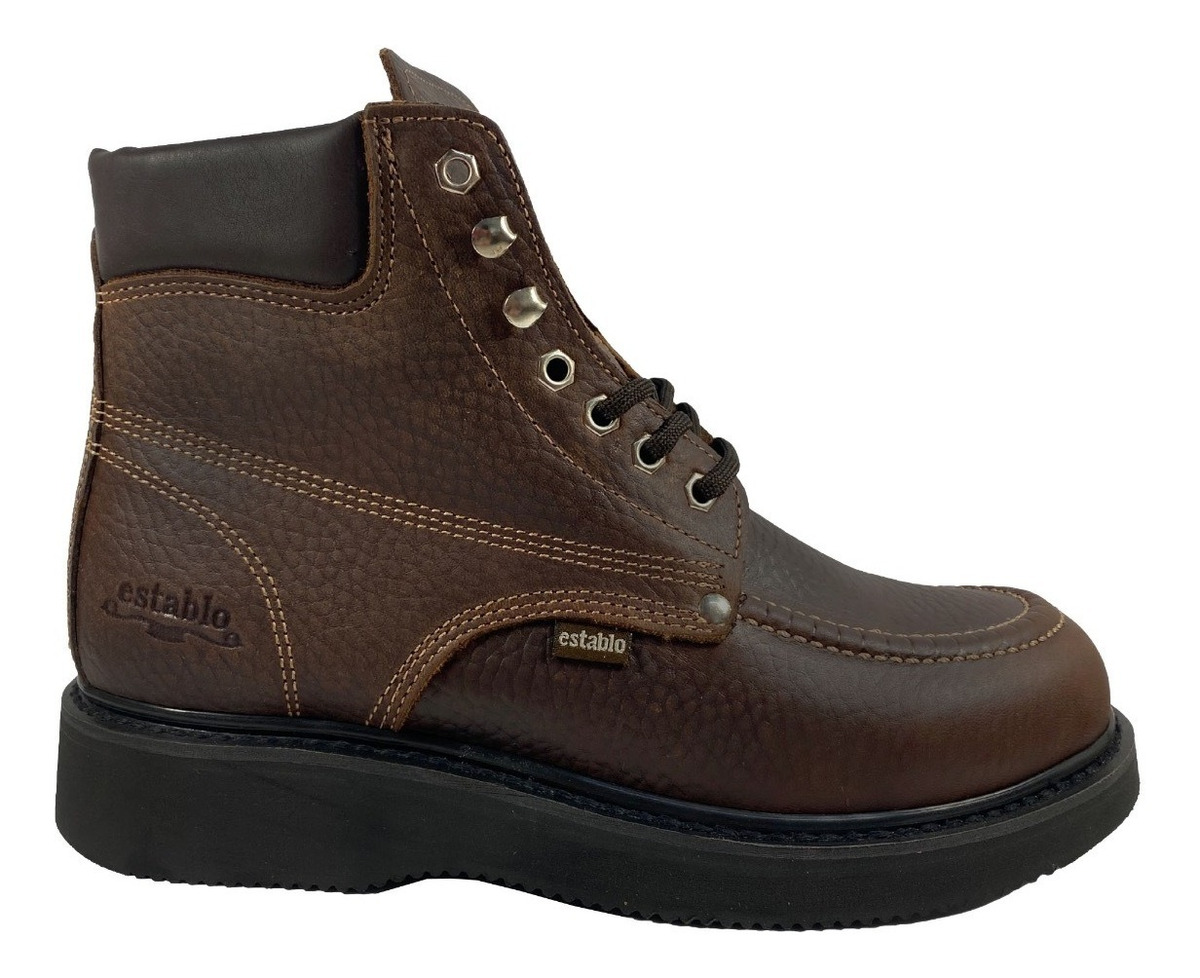 Bota De Trabajo Industrial Establo 513 De Piel Para Caballero.