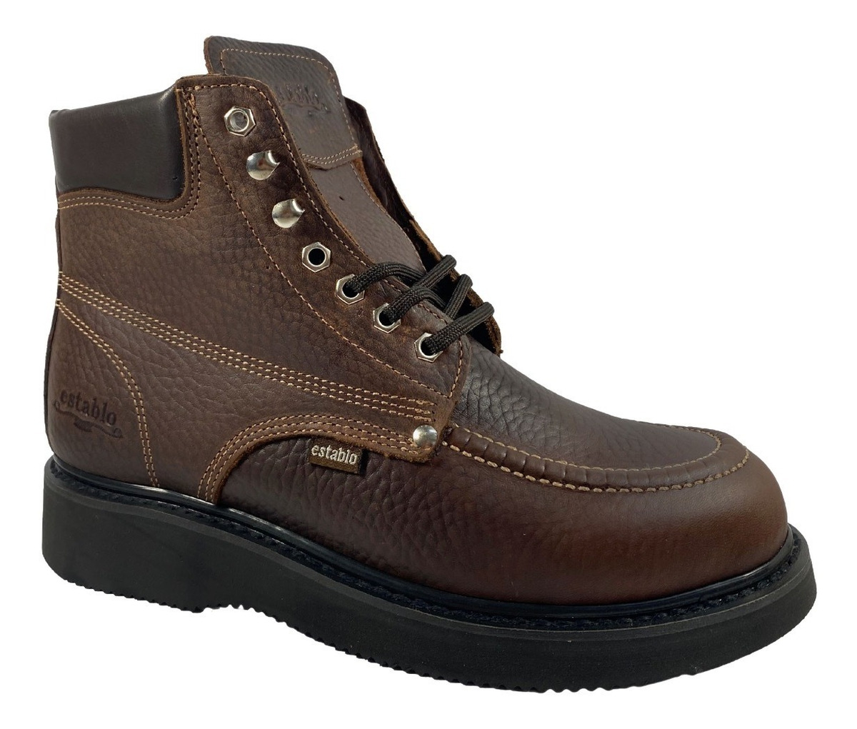 Bota De Trabajo Industrial Establo 513 De Piel Para Caballero.