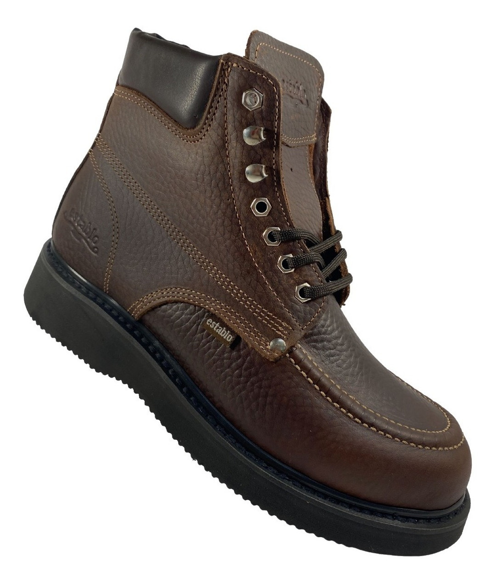 Bota De Trabajo Industrial Establo 513 De Piel Para Caballero.