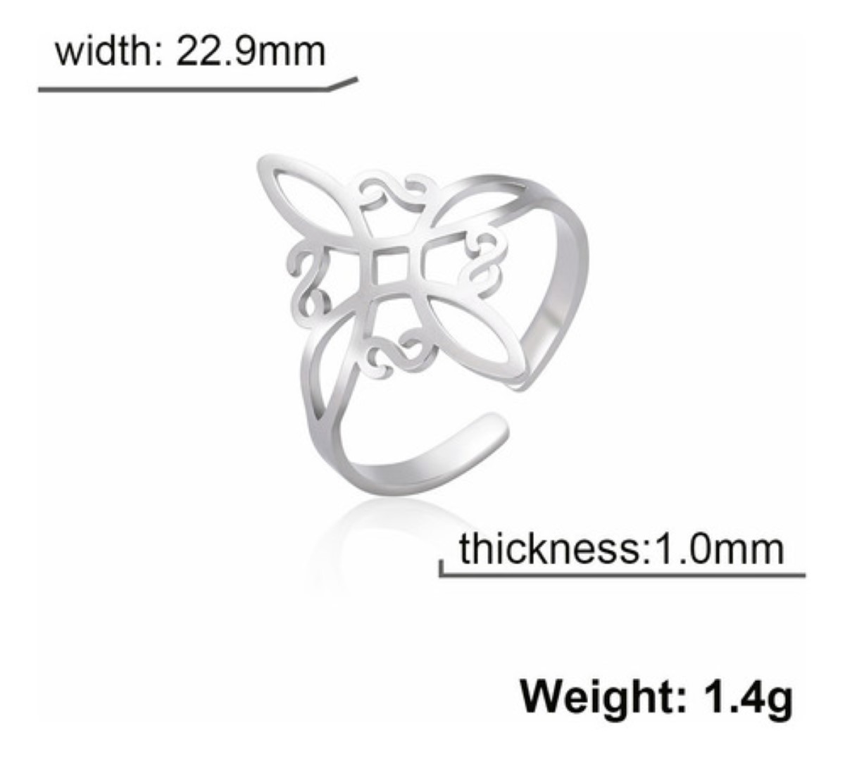 "Set Dije Cadena Anillo Aretes Pulsera Nudo De Bruja Celta plata "