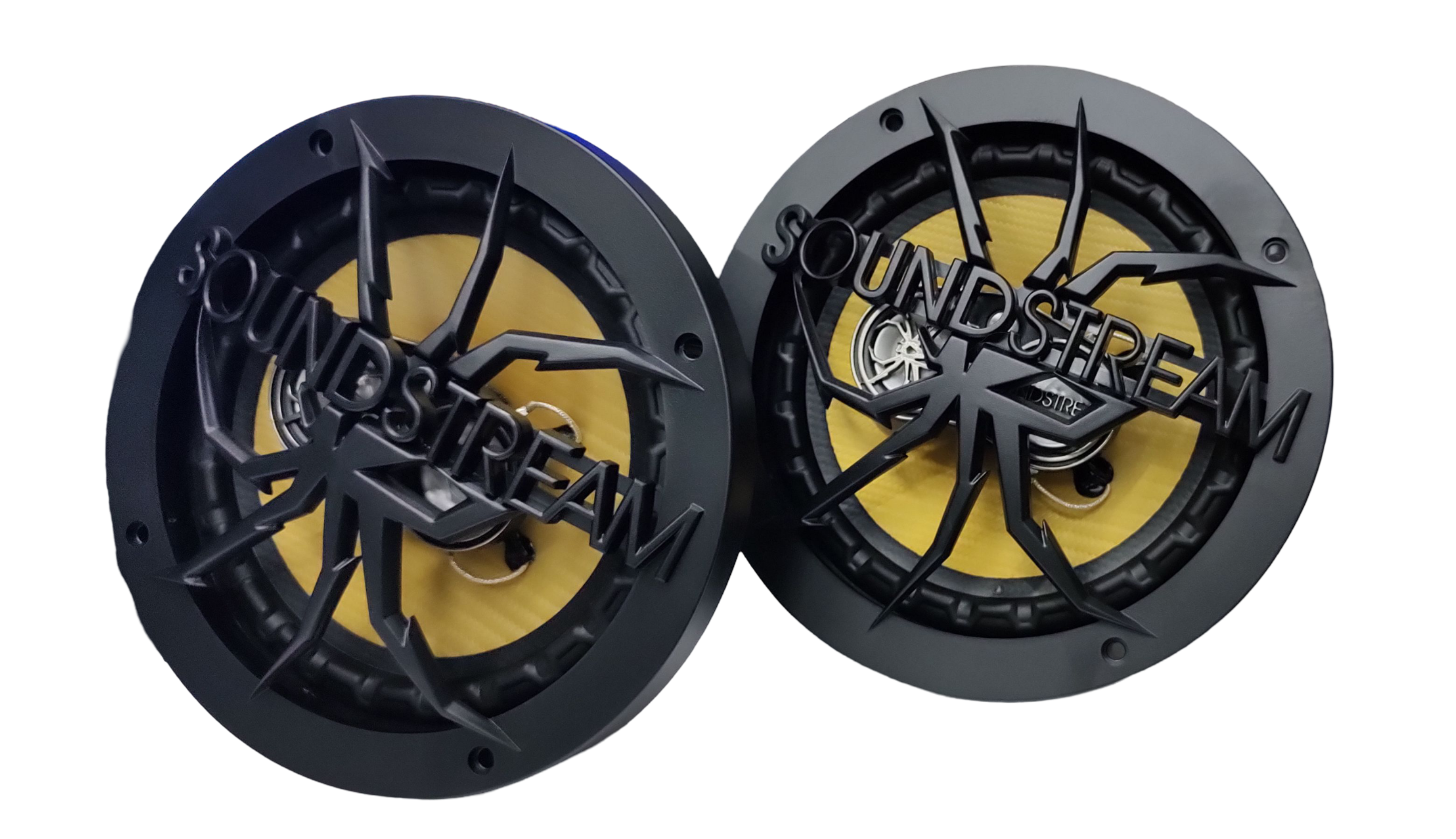 Bocinas Coaxiales SOUNDSTREAM PRO-650 140w Rms 6.5 Pulgadas 4 Ohms 2 Vías Cono Fibra de Carbono IMPP.