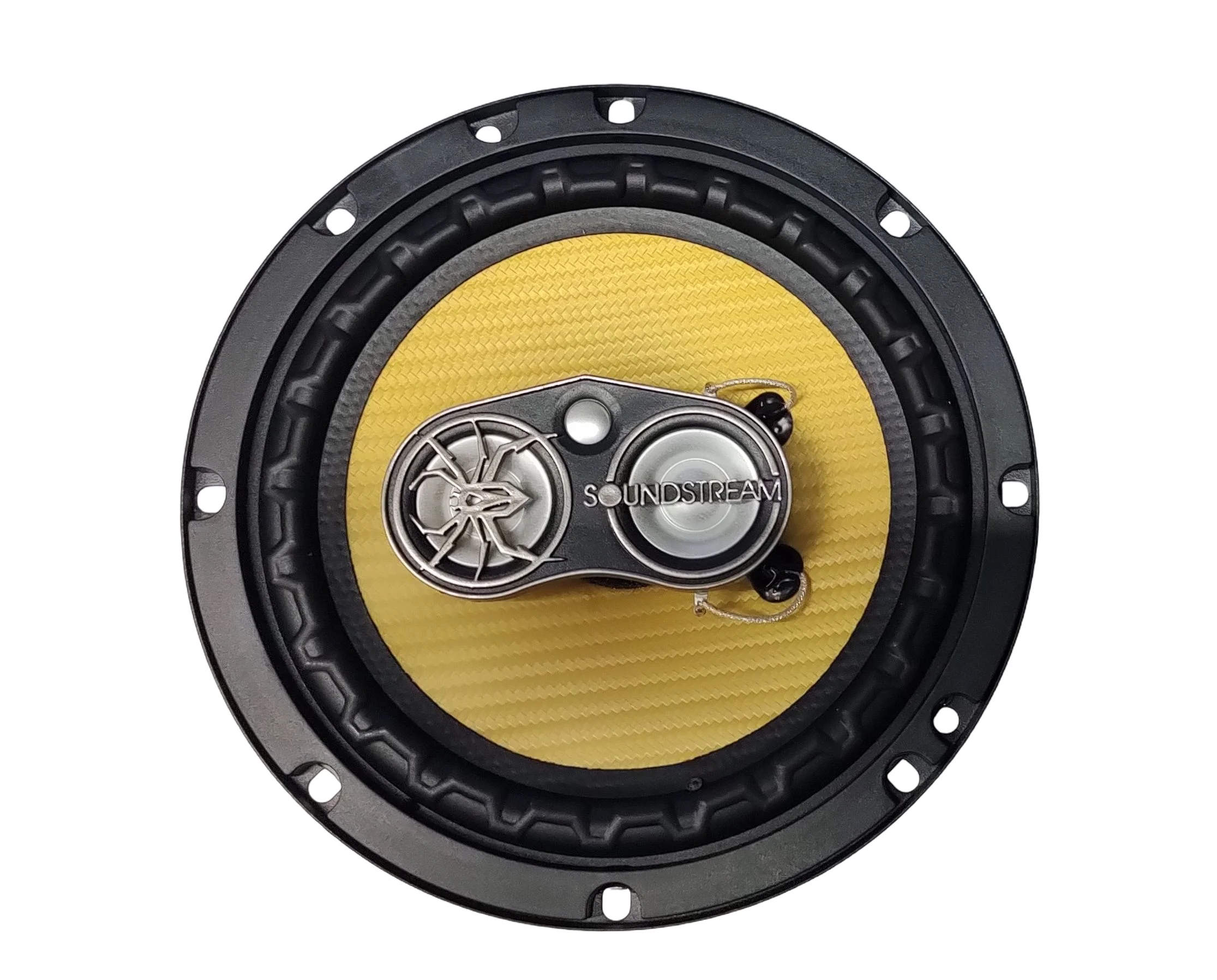 Bocinas Coaxiales SOUNDSTREAM PRO-650 140w Rms 6.5 Pulgadas 4 Ohms 2 Vías Cono Fibra de Carbono IMPP.