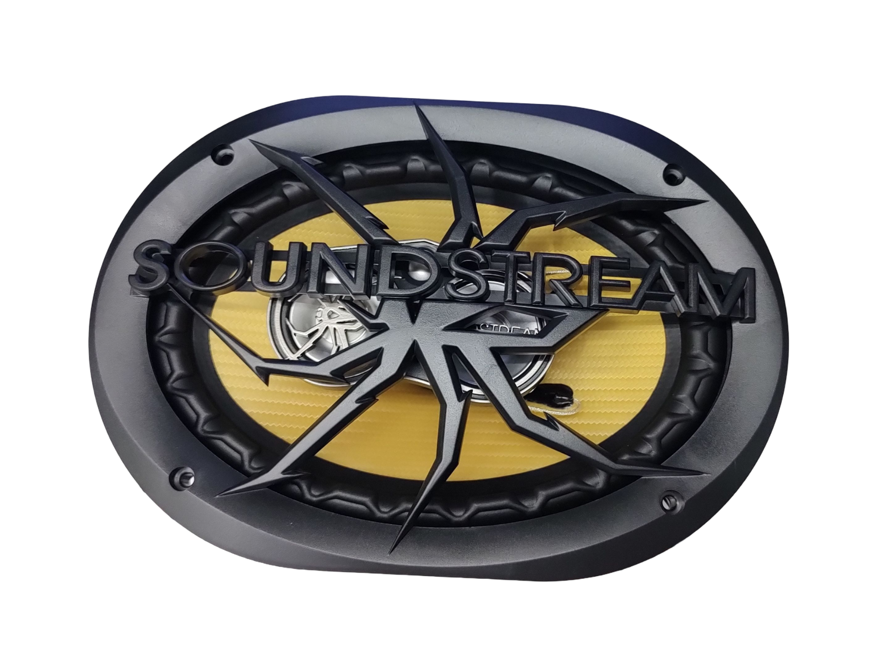 Bocinas Coaxiales SOUNDSTREAM PRO-690 200w Rms 6x9 Pulgadas 4 Ohms 2 Vías Cono Fibra de Carbono IMPP.