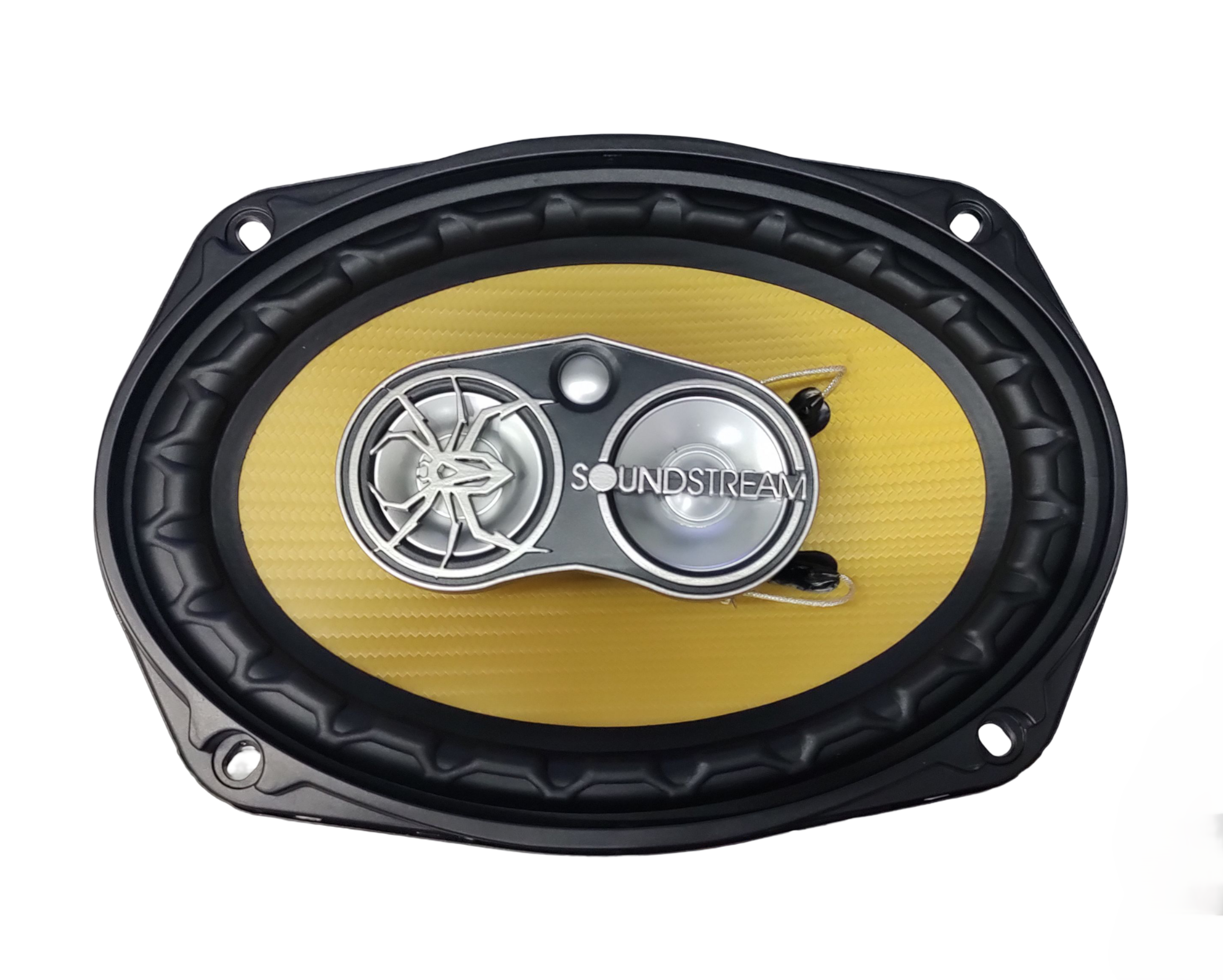 Bocinas Coaxiales SOUNDSTREAM PRO-690 200w Rms 6x9 Pulgadas 4 Ohms 2 Vías Cono Fibra de Carbono IMPP.