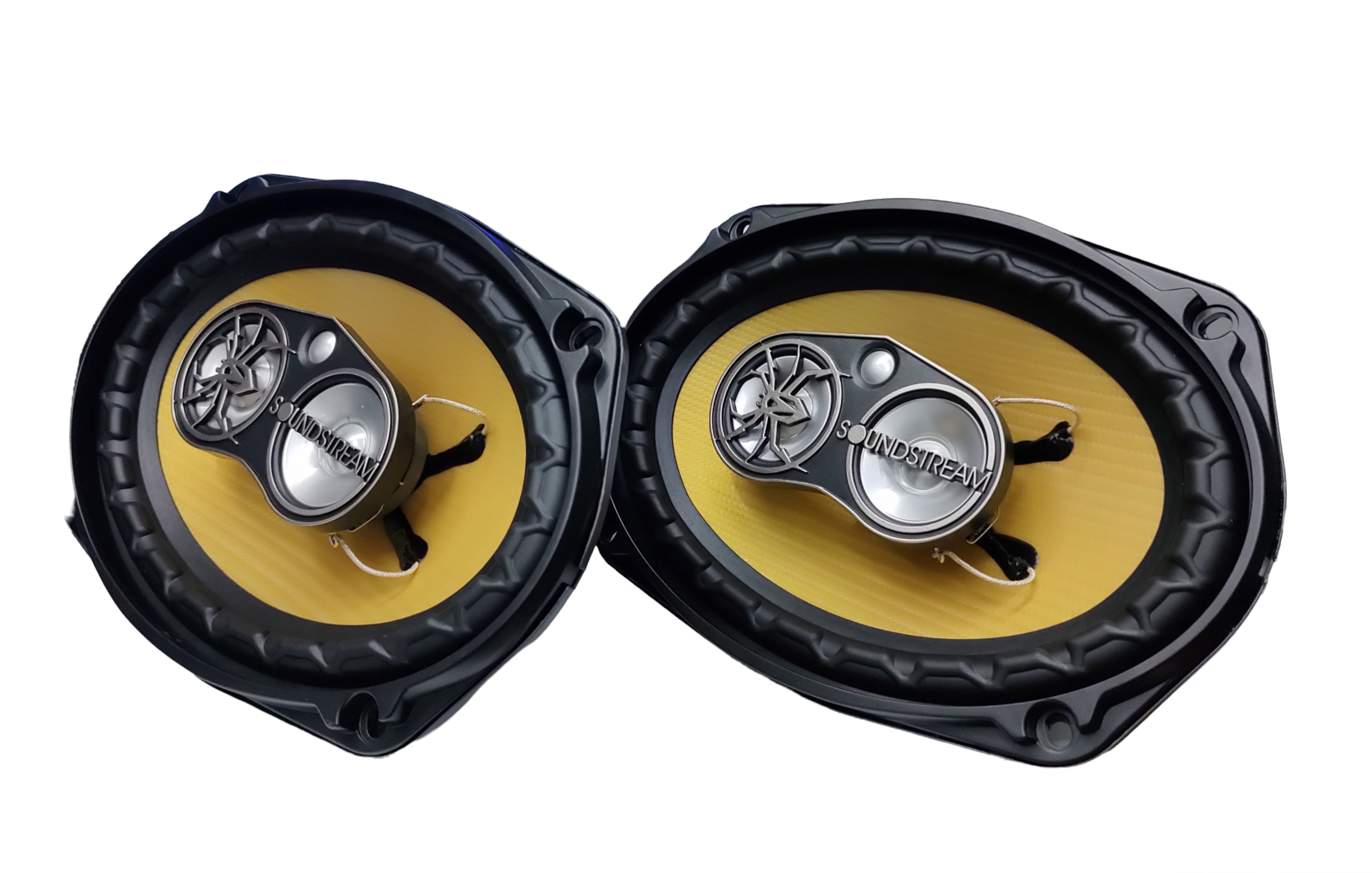 Bocinas Coaxiales SOUNDSTREAM PRO-690 200w Rms 6x9 Pulgadas 4 Ohms 2 Vías Cono Fibra de Carbono IMPP.