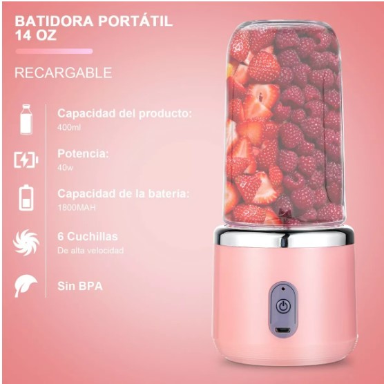 Licuadora Portatil Extractores Jugo Mini Exprimidor Naranjas T
