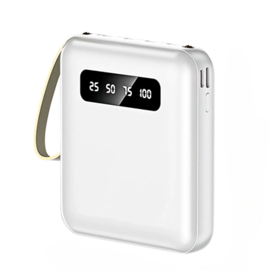 Power Bank con 4 Salidas y 1 Entrada 10000mAh con Salida de 5V/2A Batería Cargador Portátil