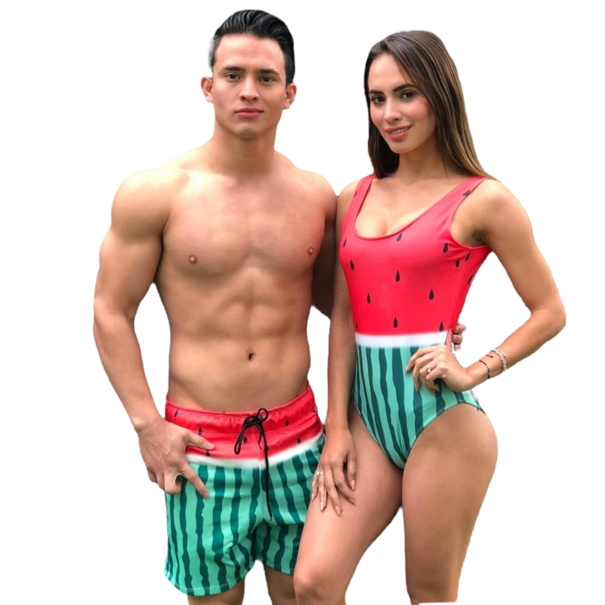 Duo Traje De Baño Pareja Sandia