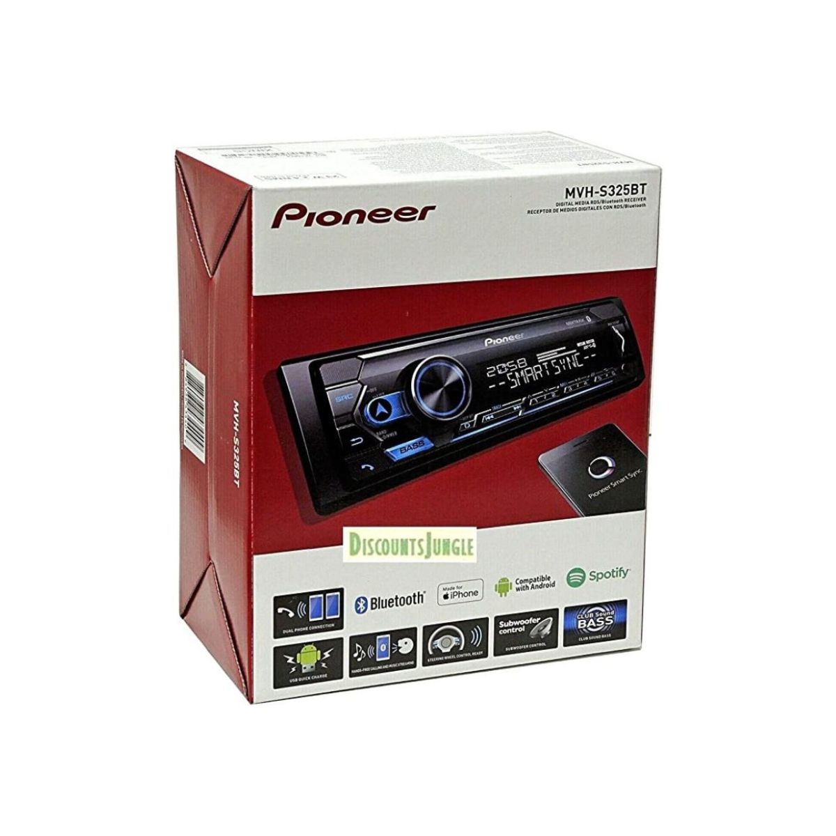 AUTOESTEREO MARCA PIONEER MVH-S325BT.