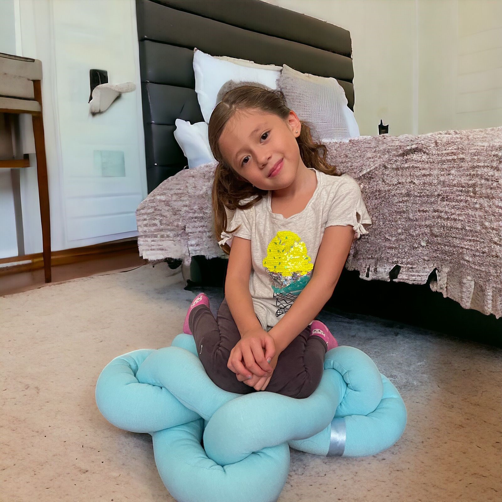 Puff Estrella Niños Cojin Almohada Grande