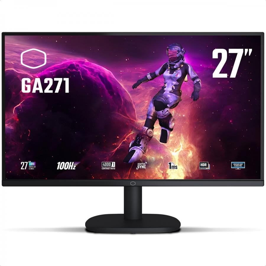 Monitor 27 Cooler Master GA271 Gaming LED WQHD 100Hz 1ms HDMI DisplayPort CMI-GA271-US