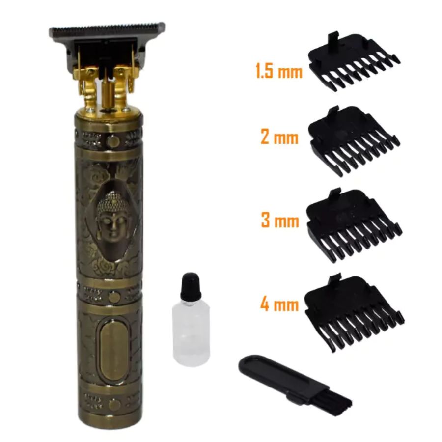 Combo maquina de afeitar barba bigote y  maquina cortadora de cabello con accesorios.