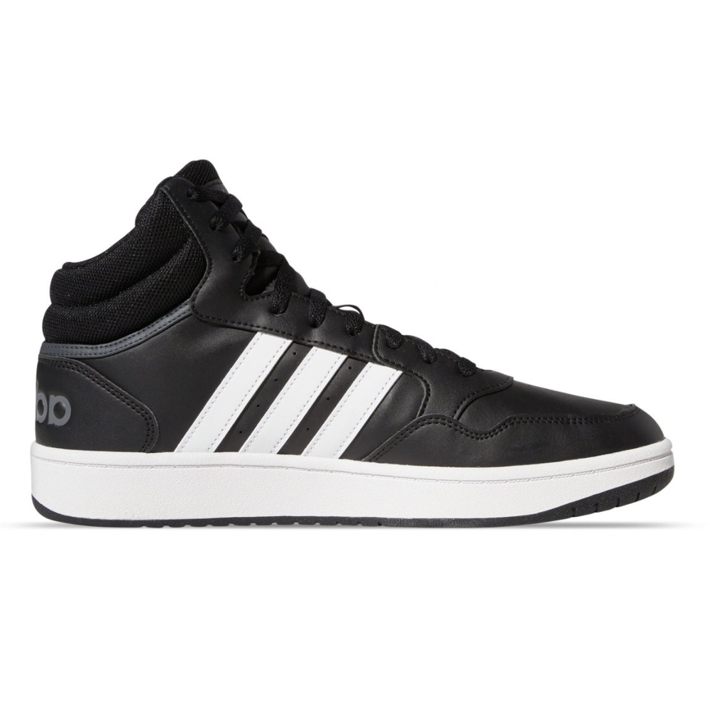 Tenis Adidas Hoops 3.0 Mid Negro-Hombre GW3020