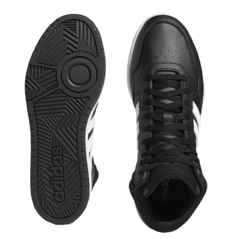 Tenis Adidas Hoops 3.0 Mid Negro-Hombre GW3020