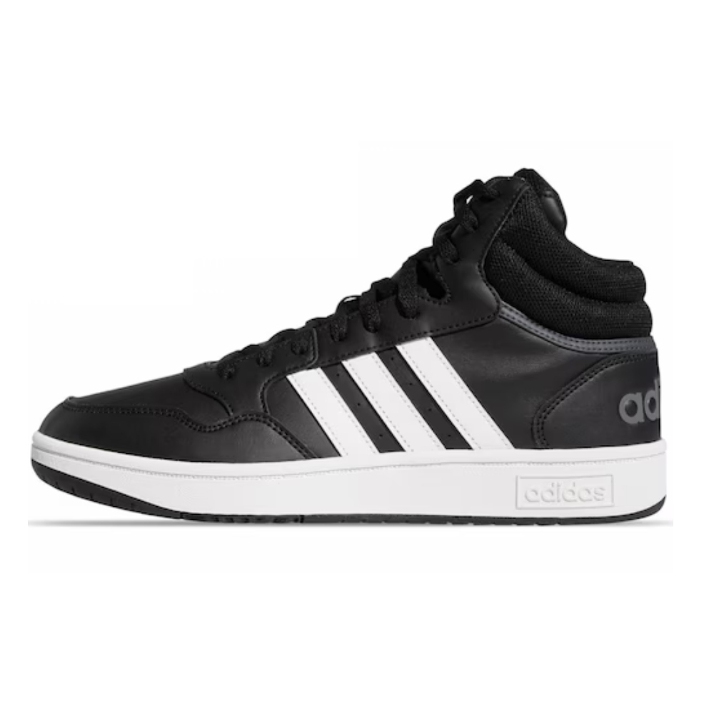Tenis Adidas Hoops 3.0 Mid Negro-Hombre GW3020