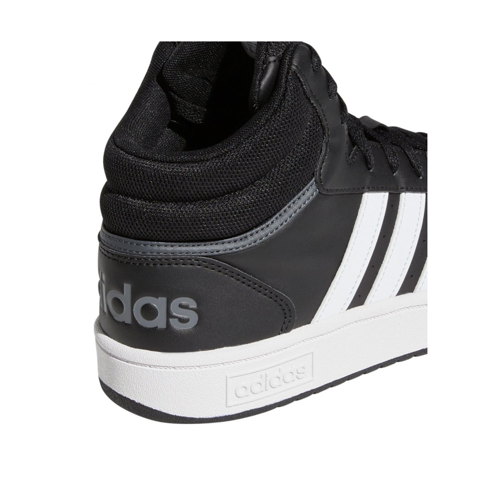 Tenis Adidas Hoops 3.0 Mid Negro-Hombre GW3020