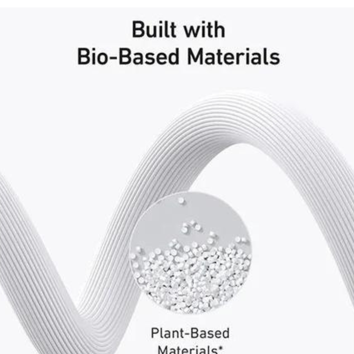 Cable USB C-C Anker 544 material BIO 2mt carga rápida 140W Blanco