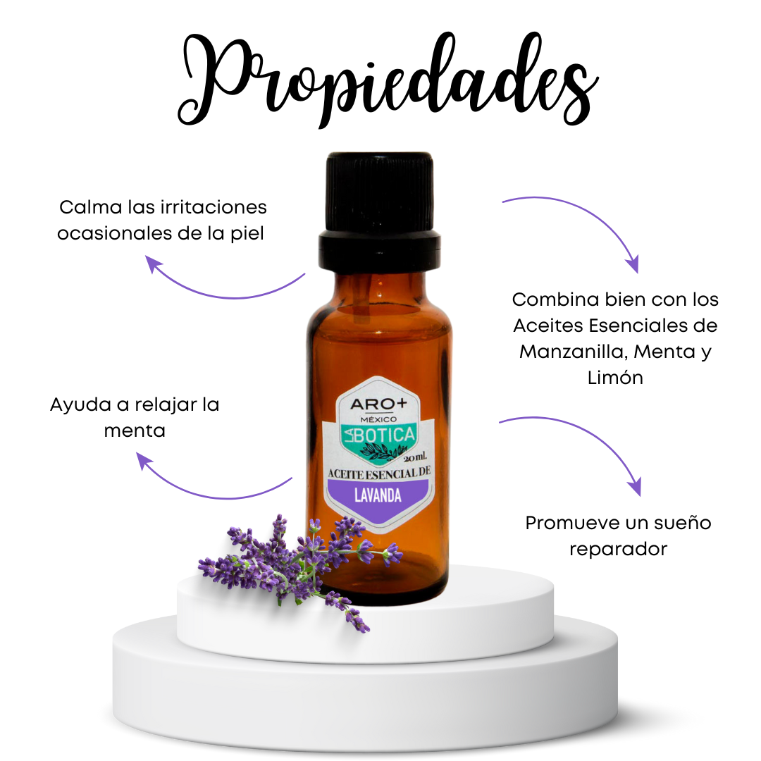 Aceite Esencial Lavanda 100% Puro, Uso Terapéutico, Aromaterapia.