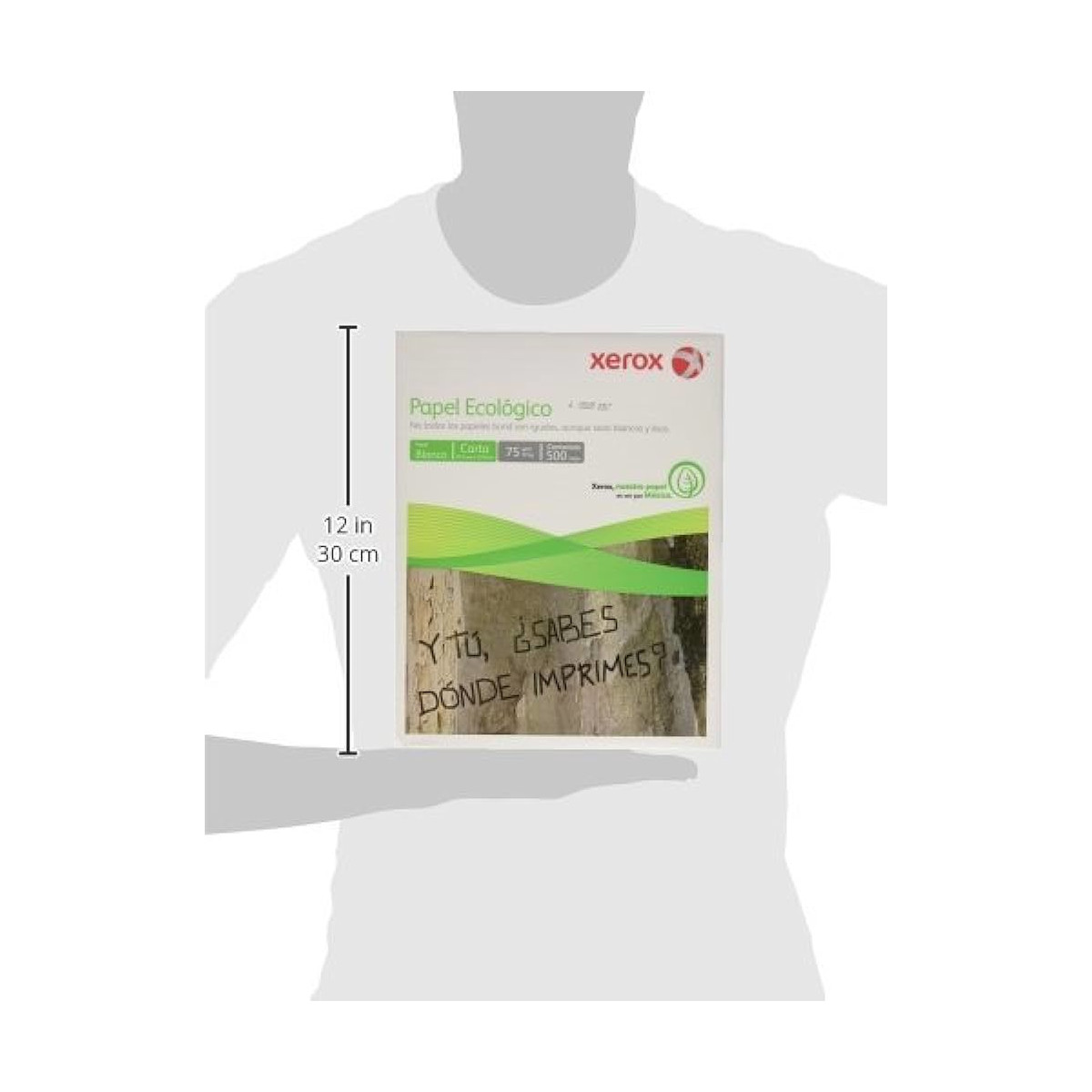 Caja Papel Carta XEROX ECOLÓGICO 5000 Hojas Blanco.