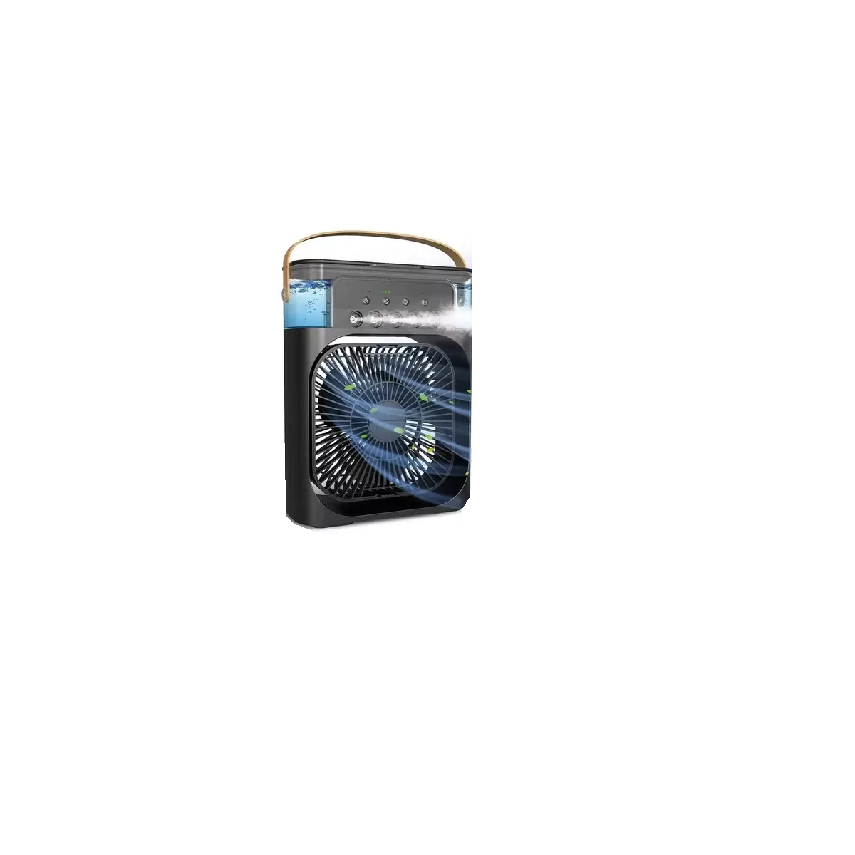 Ventilador Humidificador Refrescante De Aire Usb Escritorio negro