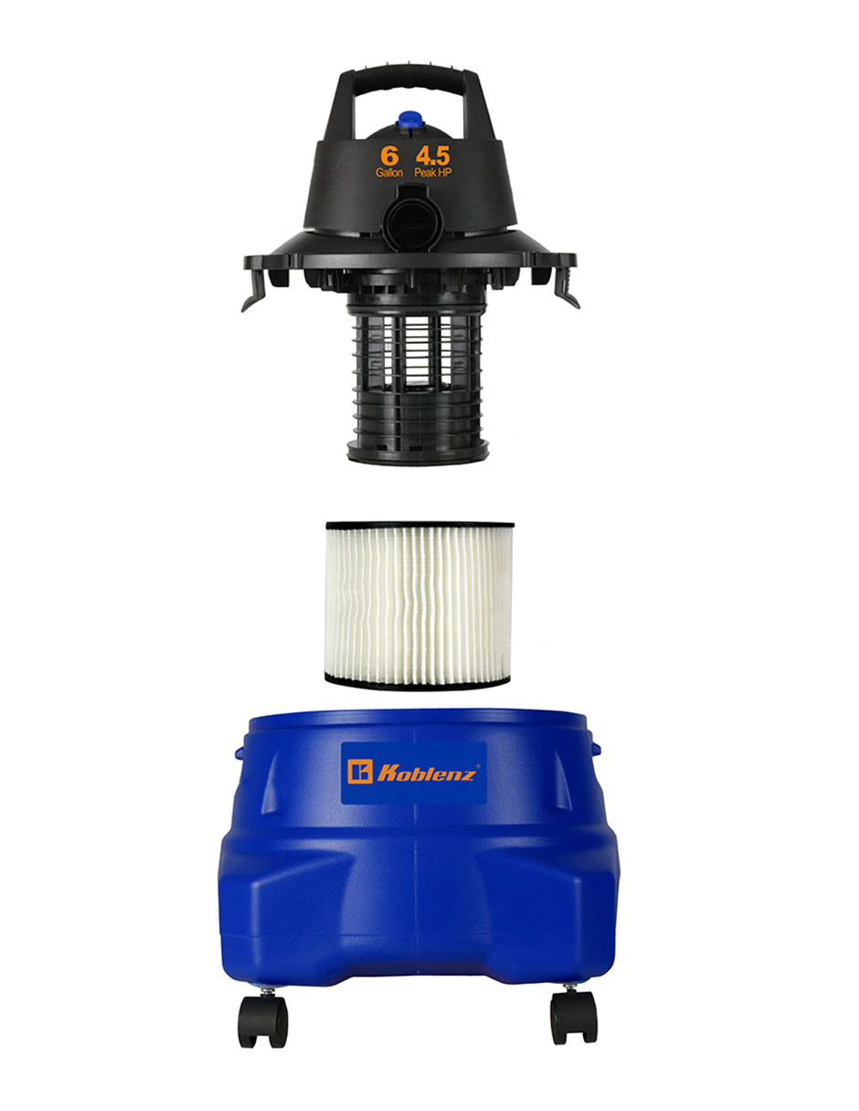  ASPIRADORA SECADO-MOJADO 4.5HP 6 GALONES.