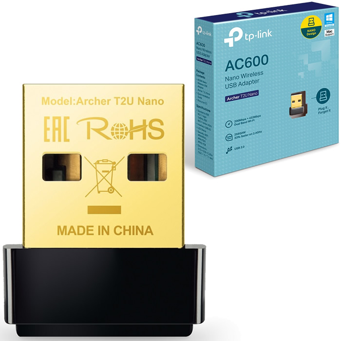 Adaptador Inalambrico USB Tp-Link Archer T3U Nano Banda Dual AC1300