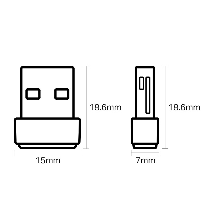 Adaptador Inalambrico USB Tp-Link Archer T3U Nano Banda Dual AC1300