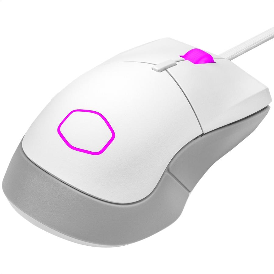 Mouse Cooler Master MM310 RGB Alambrico USB 12000DPI Gamer Blanco MM-310-WWOL1