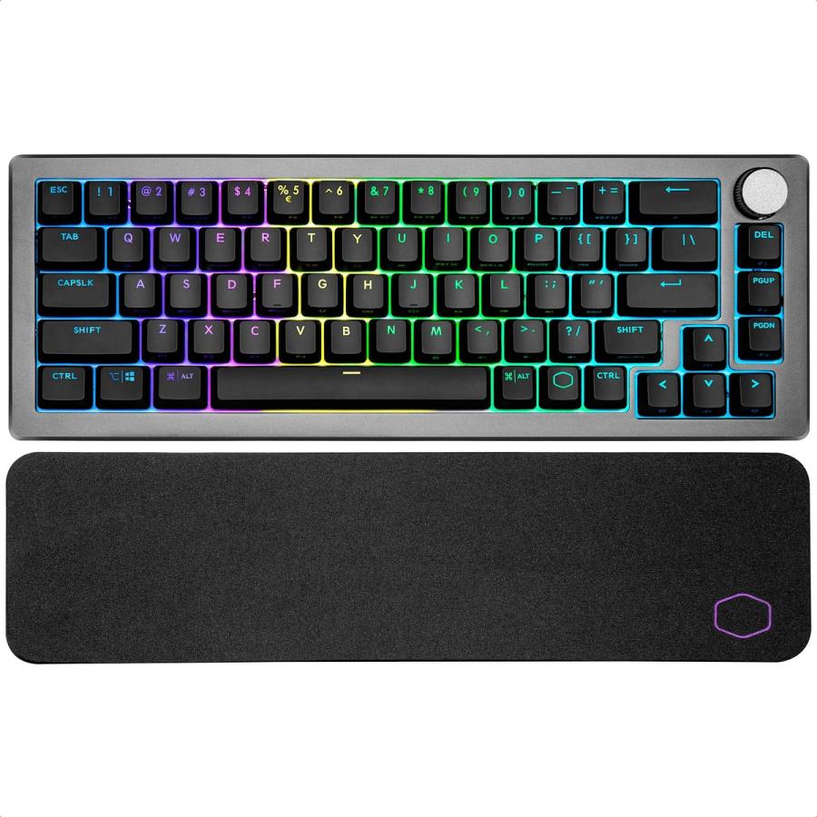 Teclado Cooler Master CK721 65% Gamer Mecanico Switch Brown RGB Inalambrico USB Y Bluetooth Gris CK-721-GKTM1-US