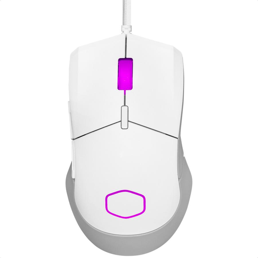 Mouse Cooler Master MM310 RGB Alambrico USB 12000DPI Gamer Blanco MM-310-WWOL1