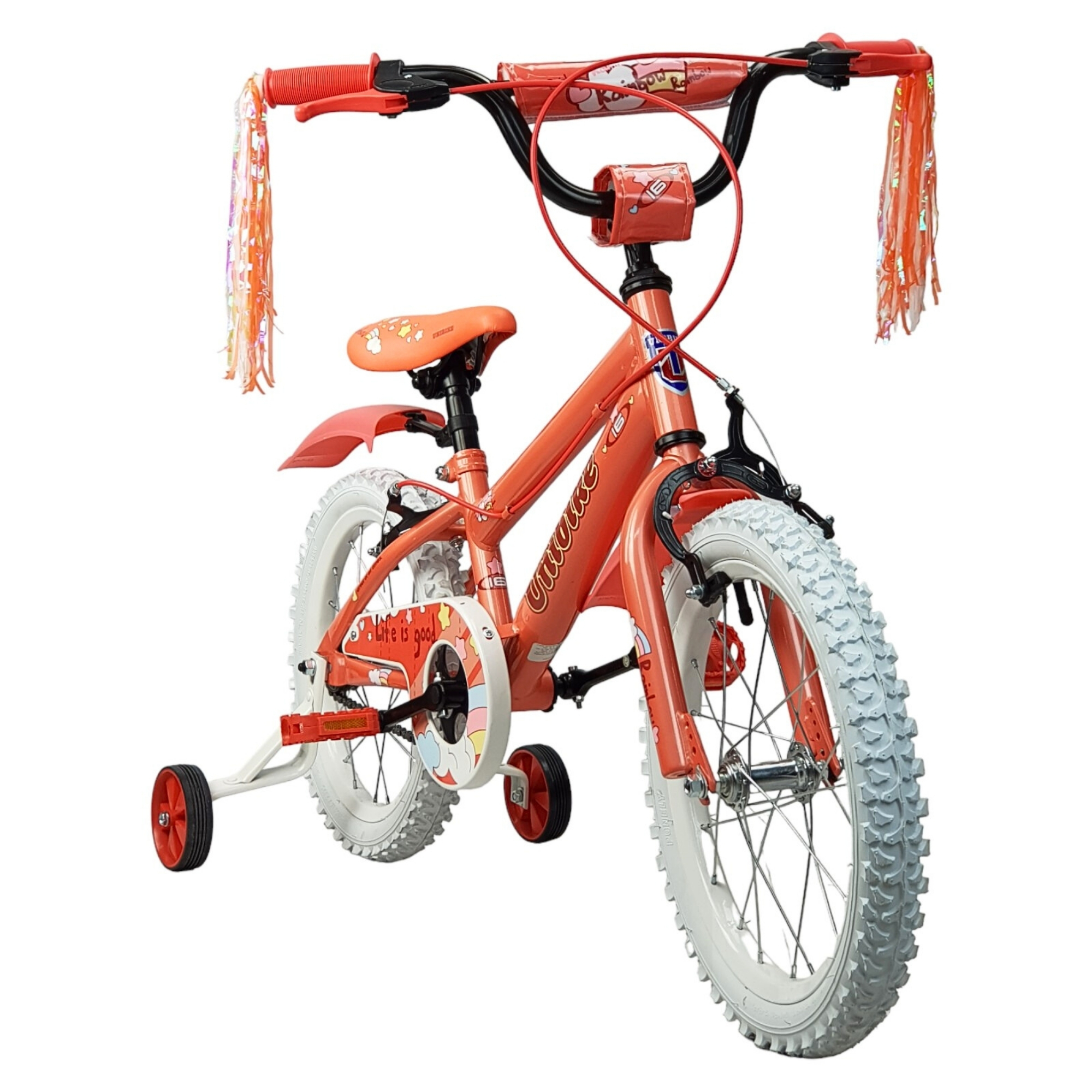 Bicicleta para Niñas R16 Llantas Aire y Entrenamiento Rainbow