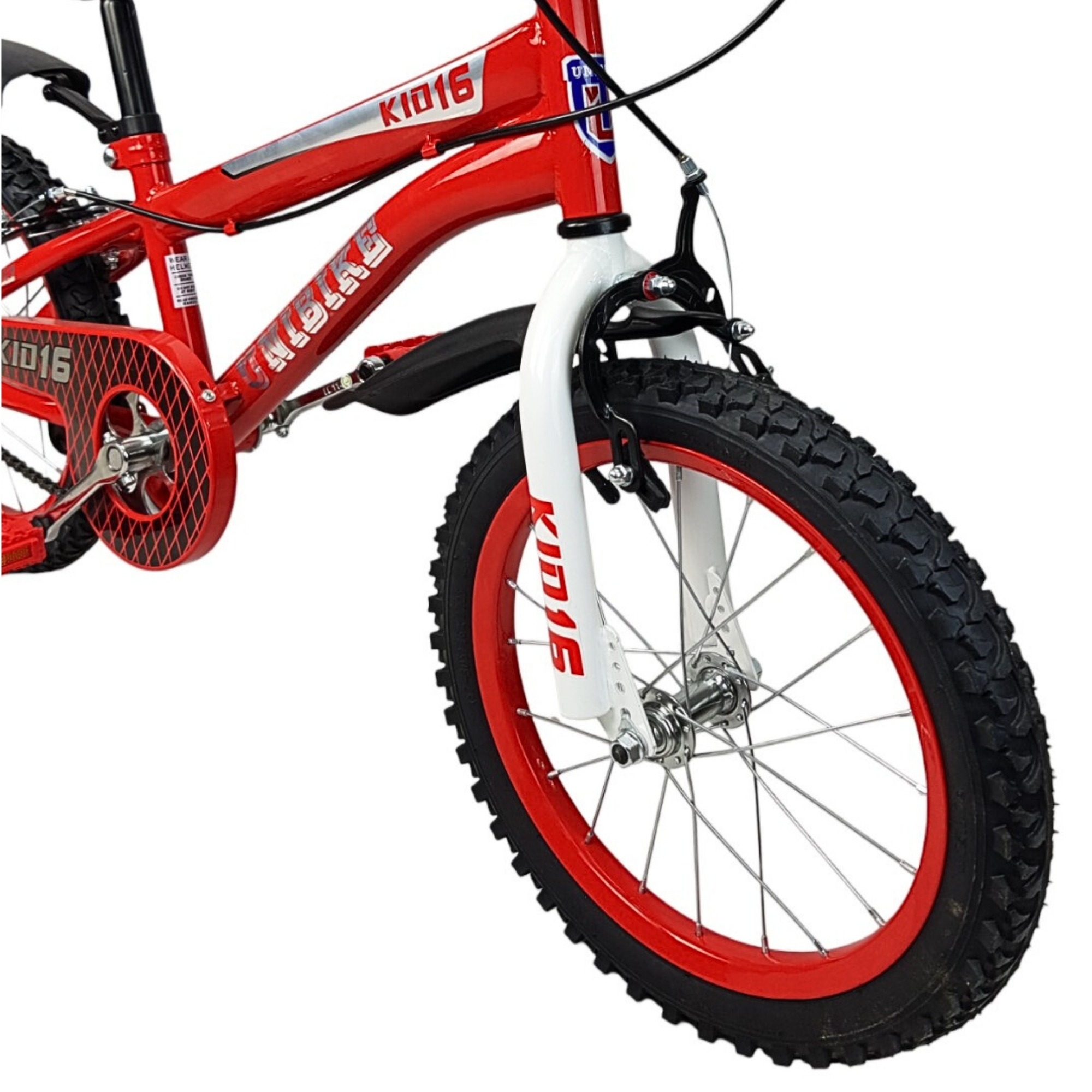 Bicicleta para Niños R16 Llantas Aire y Entrenamiento Kids Rojo.