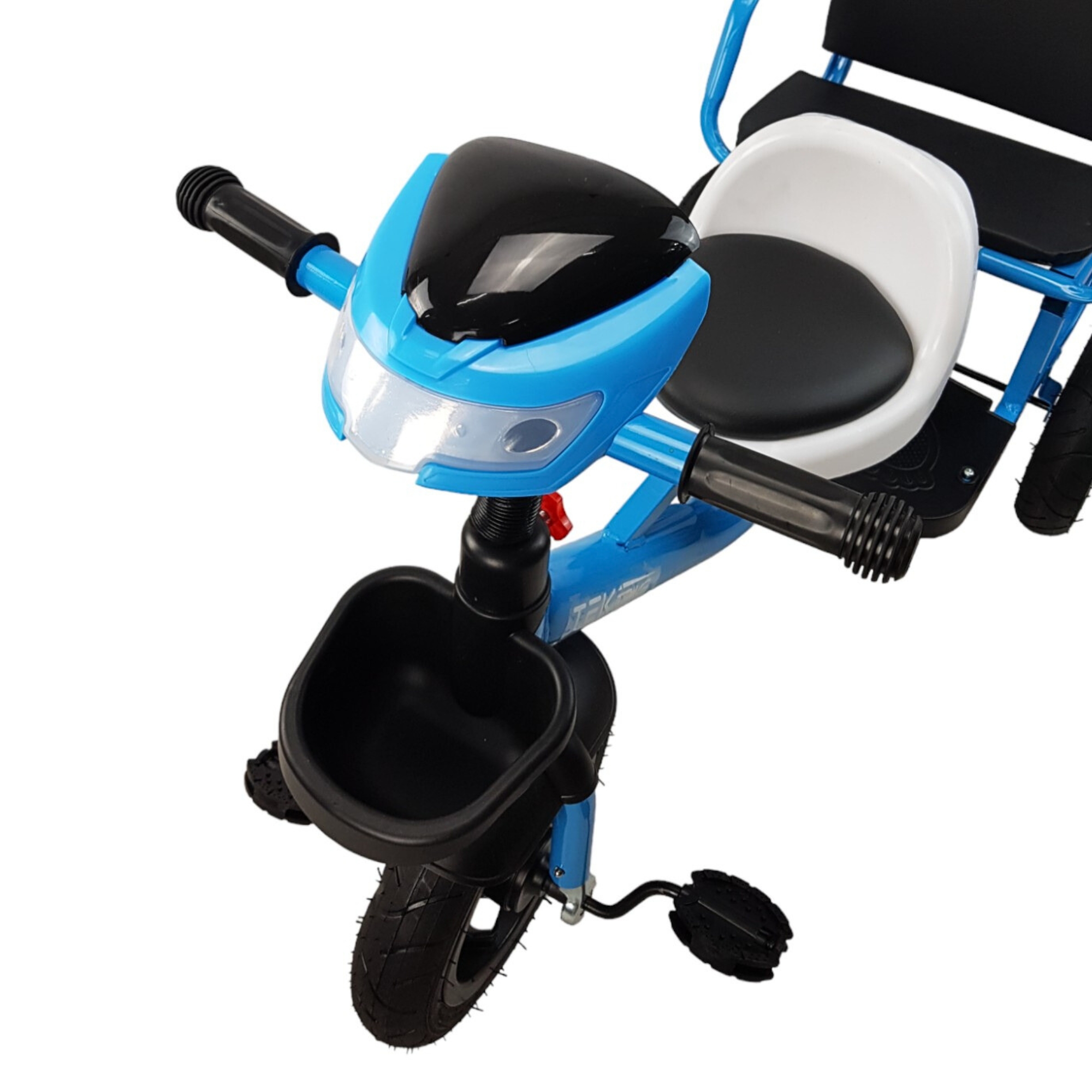Triciclo para Niños Llantas Goma Rellenas, Con Luz y Sonido - Azul.