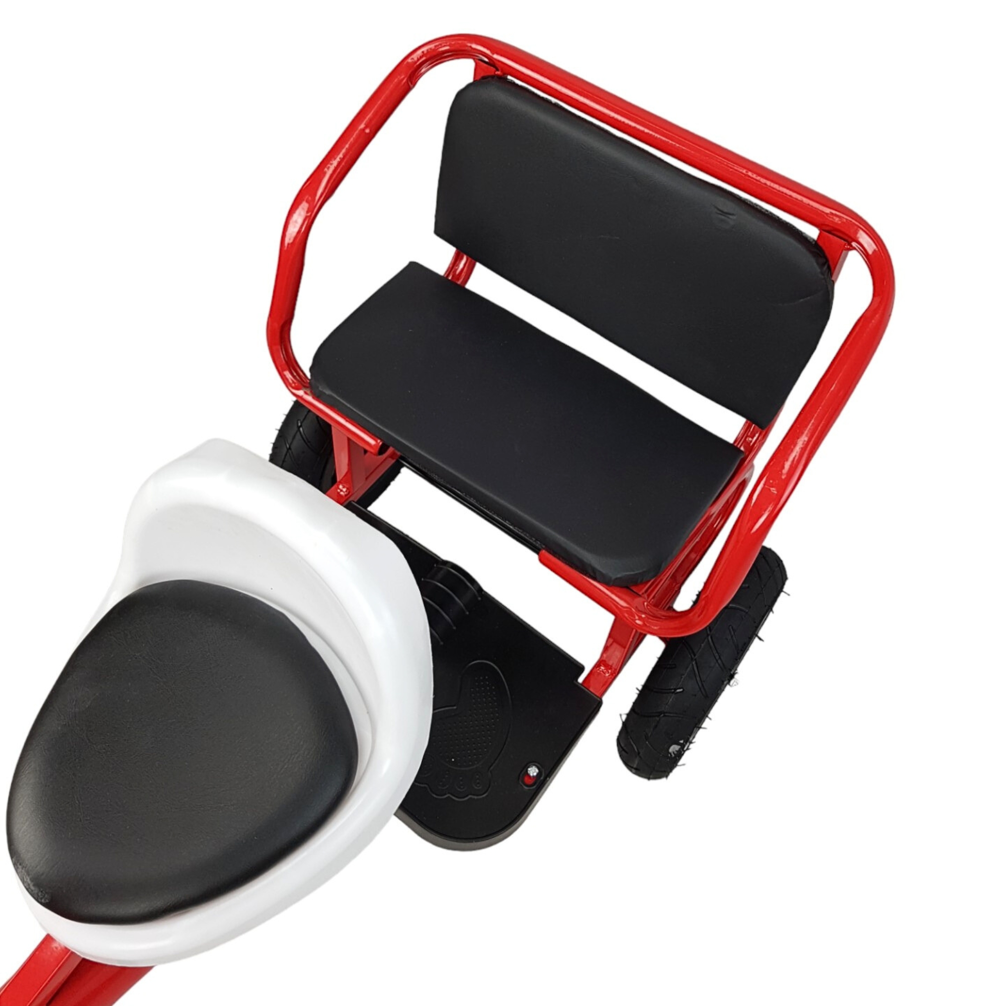 Triciclo para Niños Llantas Goma Rellenas, Con Luz y Sonido - Rojo.