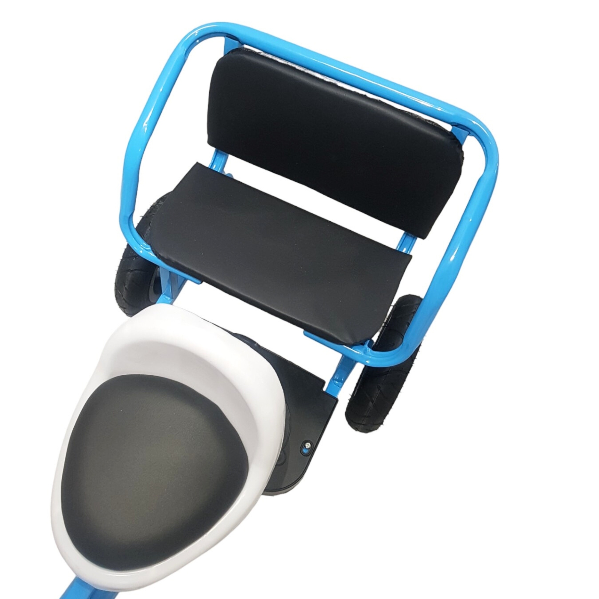 Triciclo para Niños Llantas Goma Rellenas, Con Luz y Sonido - Azul.