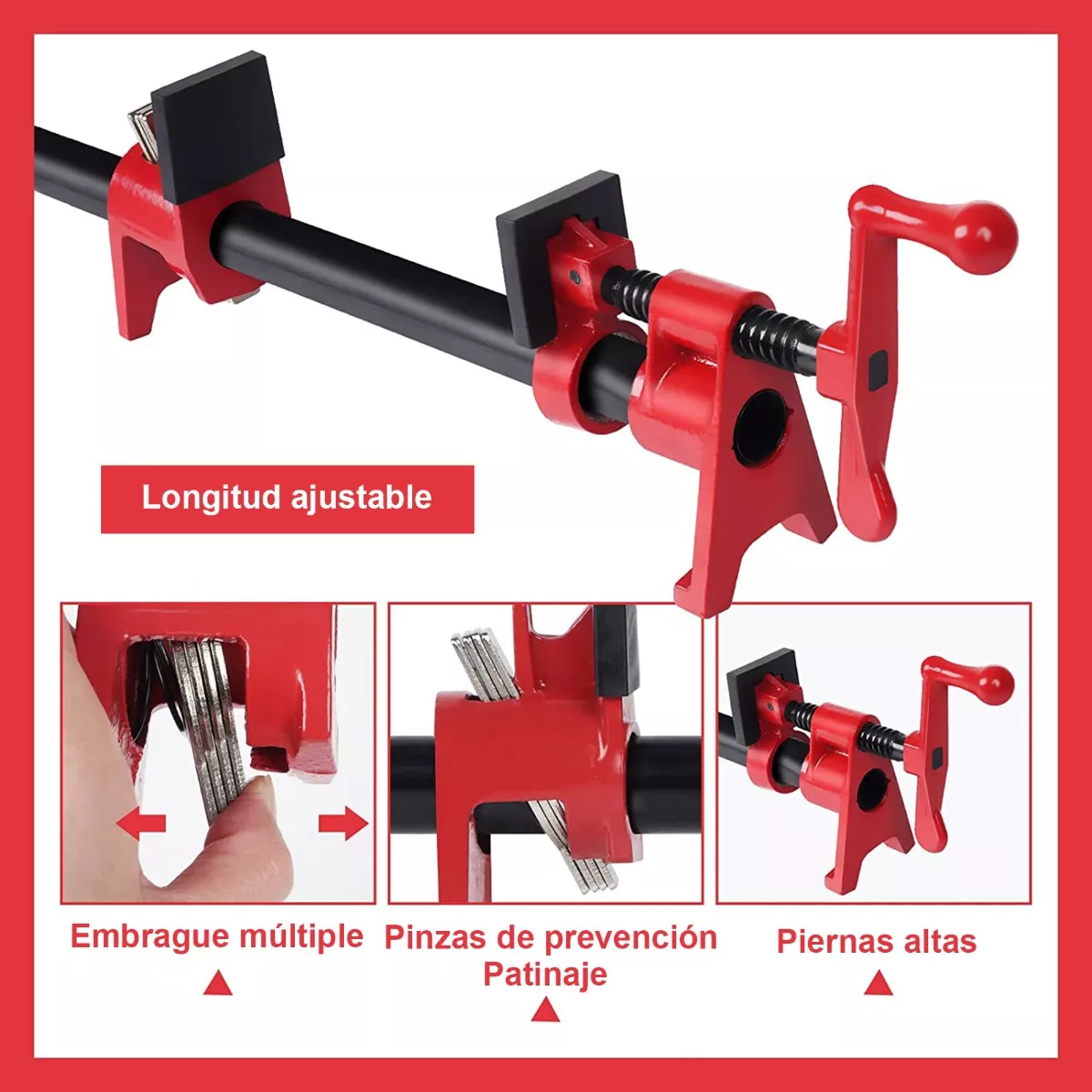 Prensa / Sargento Para Madera De Tubo 3/4 Pz