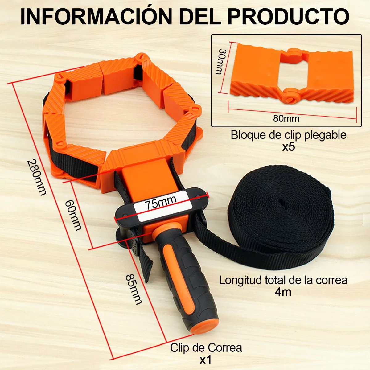 Correa De Carpintería,abrazadera De Correa De Banda