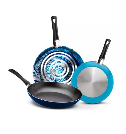 Pack X3 De Sartenes Ekco Photo Blue Facil Limpieza T