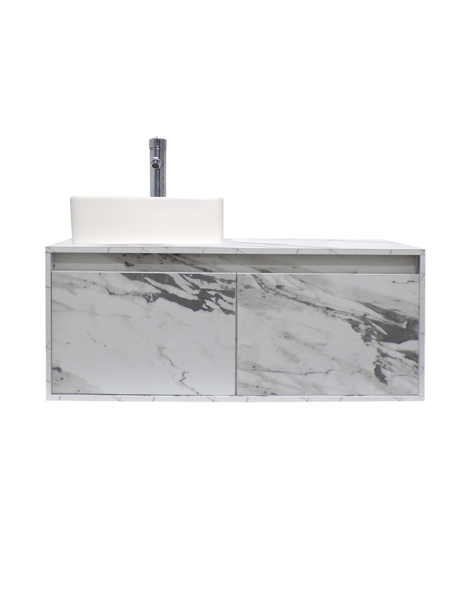 Gabinete Flotante Para Baño Con Lavamanos Y Llave OLIVIA