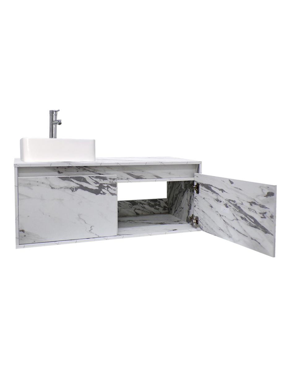Gabinete Flotante Para Baño Con Lavamanos Y Llave OLIVIA