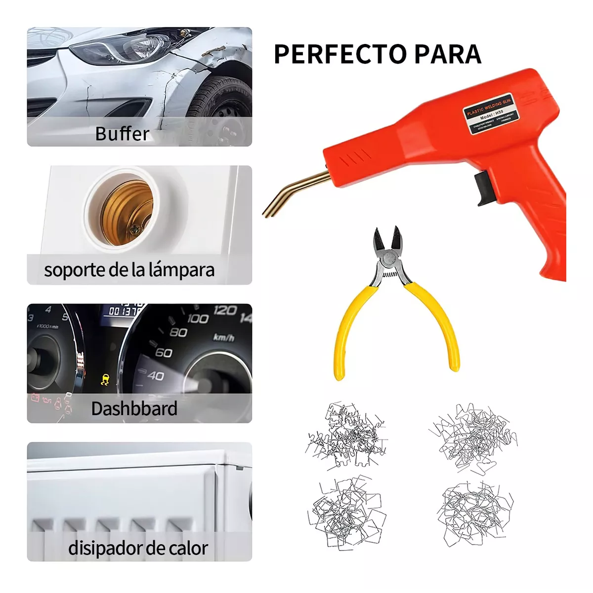 Kit De Soldador De Plástico Portátil De Pvc Para Auto
