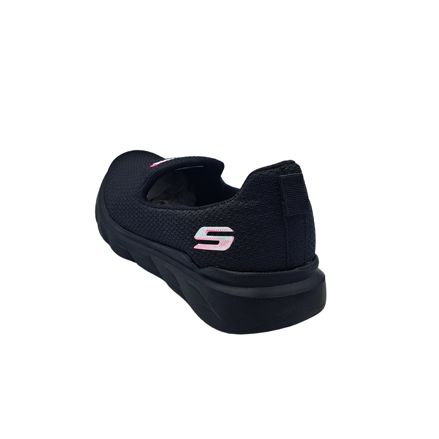 Tenis Cómodos Ligeros Para Dama Spook 1130 Color Negro Fiusha.